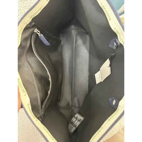 Lacoste Blue Large Shopping Bag Tote NWT #69038 - Picture 6 of 9